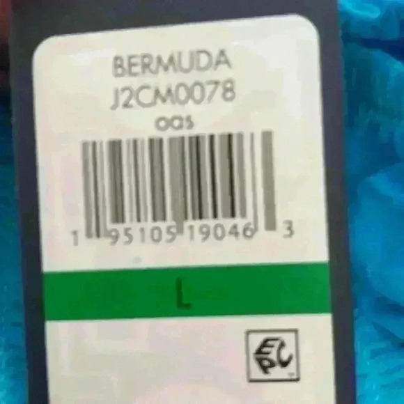 Tommy Hilfiger puff sleeve Turquoise Bermuda Top NWT Sz L - Picture 3 of 3